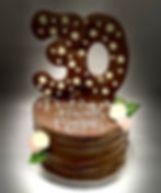 Heavenly Celebration cake with 30 topper